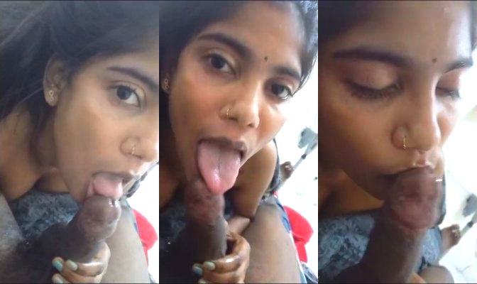 Desi Girl Sucking Lover Dick