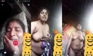 Horny Desi Vlg Bhabhi Shows Nude Body On VC