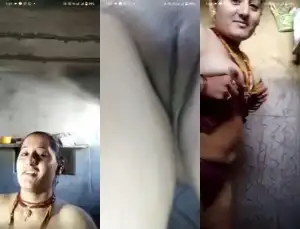 Desi Bhabhi Shows Bathing On VC