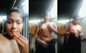 Cute Desi Girl Bathing