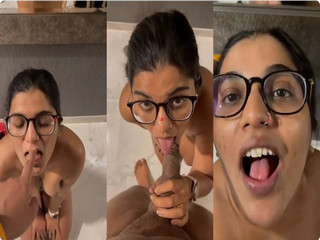 Beautiful Cuckold Sexy Indian Horny Wife Blowjob
